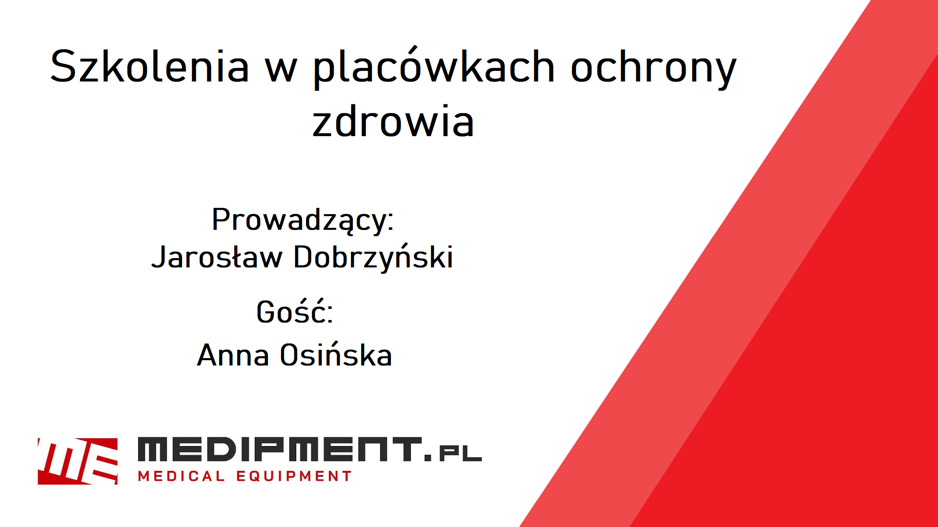 Szkolenia w placówkach zdrowia