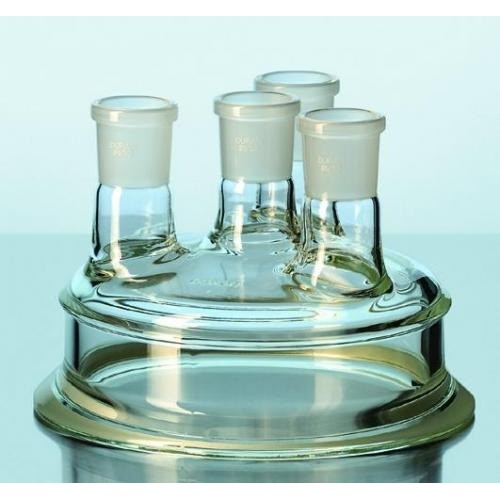 Akcesoria do destylacji i syntezy Duran Pokrywy do naczyń reakcyjnych z płaskim kołnierzem DURAN