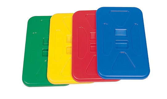 Akcesoria do wózków sprzątających Splast Pokrywa na worek 120 l niebieska POKR-0013