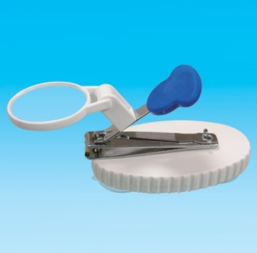 Akcesoria kosmetyczne dla osób niepełnosprawnych PDS CARE Obcinacz do paznokci z lupą