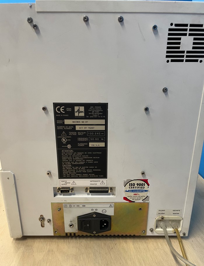 Analizatory hematologiczne używane ABX DIAGNOSTICS ABX MICROS 60 OT - BIO-MAR używany