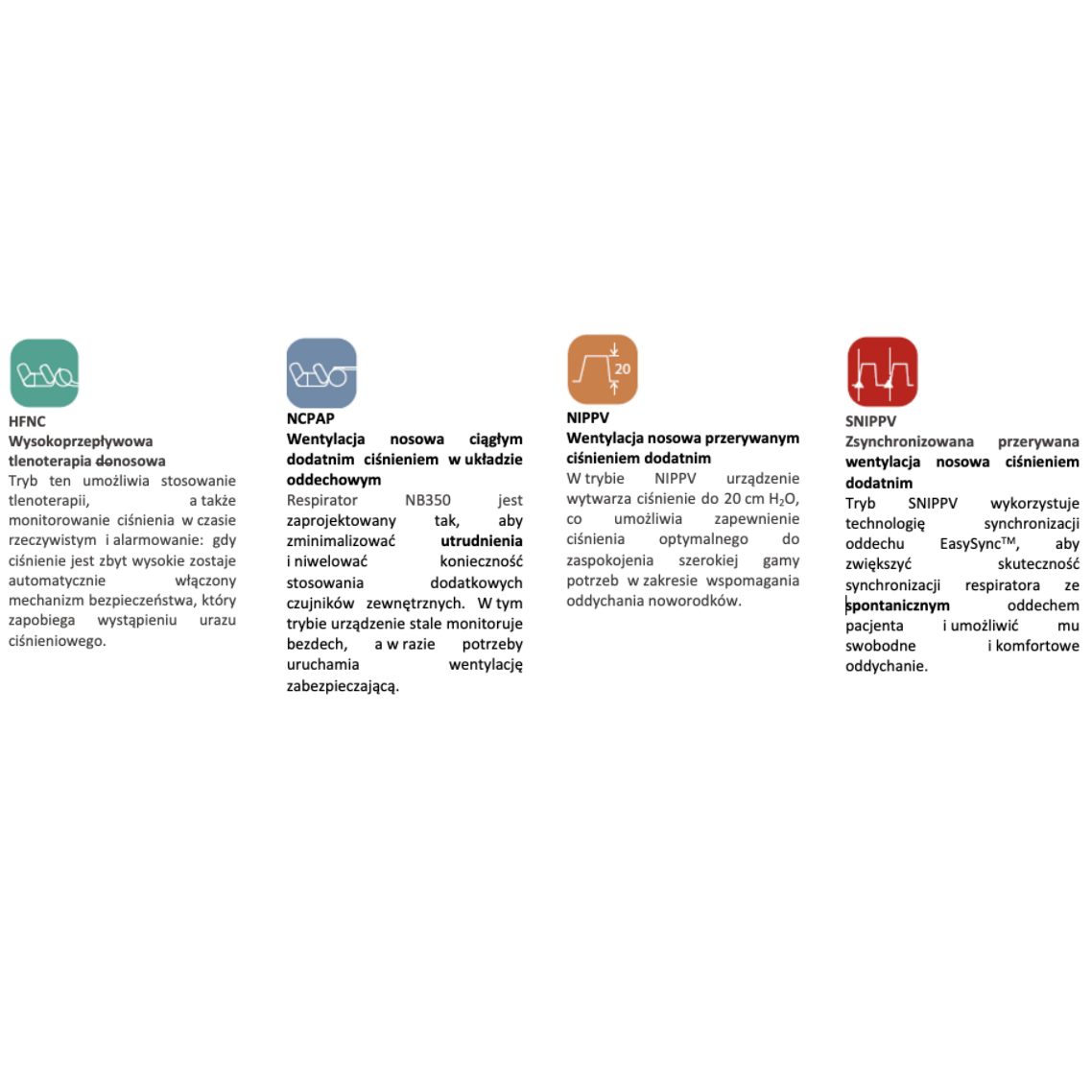 Aparaty do nieinwazyjnej wentylacji MINDRAY NB350