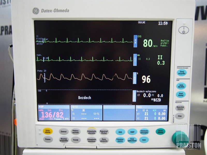 Aparaty do znieczulenia ogólnego używane B/D Datex Ohmeda Aespire S5 - Praiston rekondycjonowany