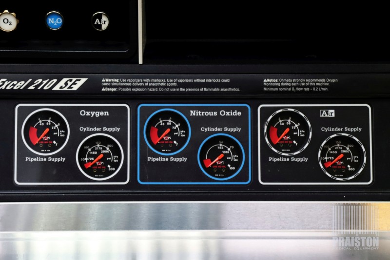 Aparaty do znieczulenia ogólnego używane B/D Datex Ohmeda Excel 210 SE - Praiston rekondycjonowany