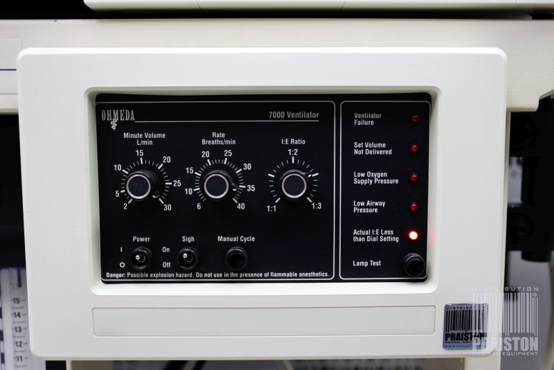 Aparaty do znieczulenia ogólnego używane B/D Datex Ohmeda Excel 210 SE - Praiston rekondycjonowany