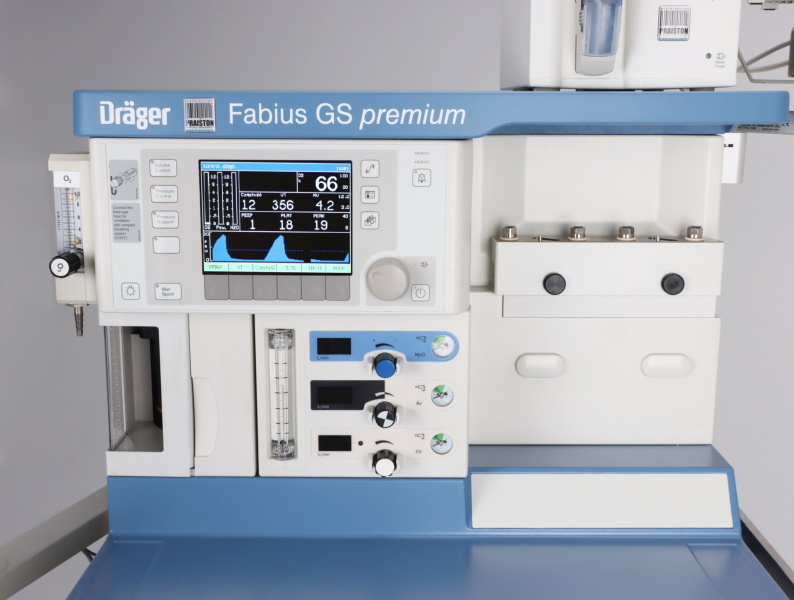 Aparaty do znieczulenia ogólnego używane B/D Drager Fabius GS Premium - Praiston rekondycjonowany