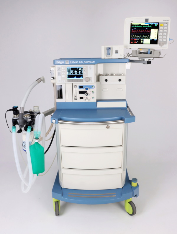 Aparaty do znieczulenia ogólnego używane B/D Drager Fabius GS Premium - Praiston rekondycjonowany