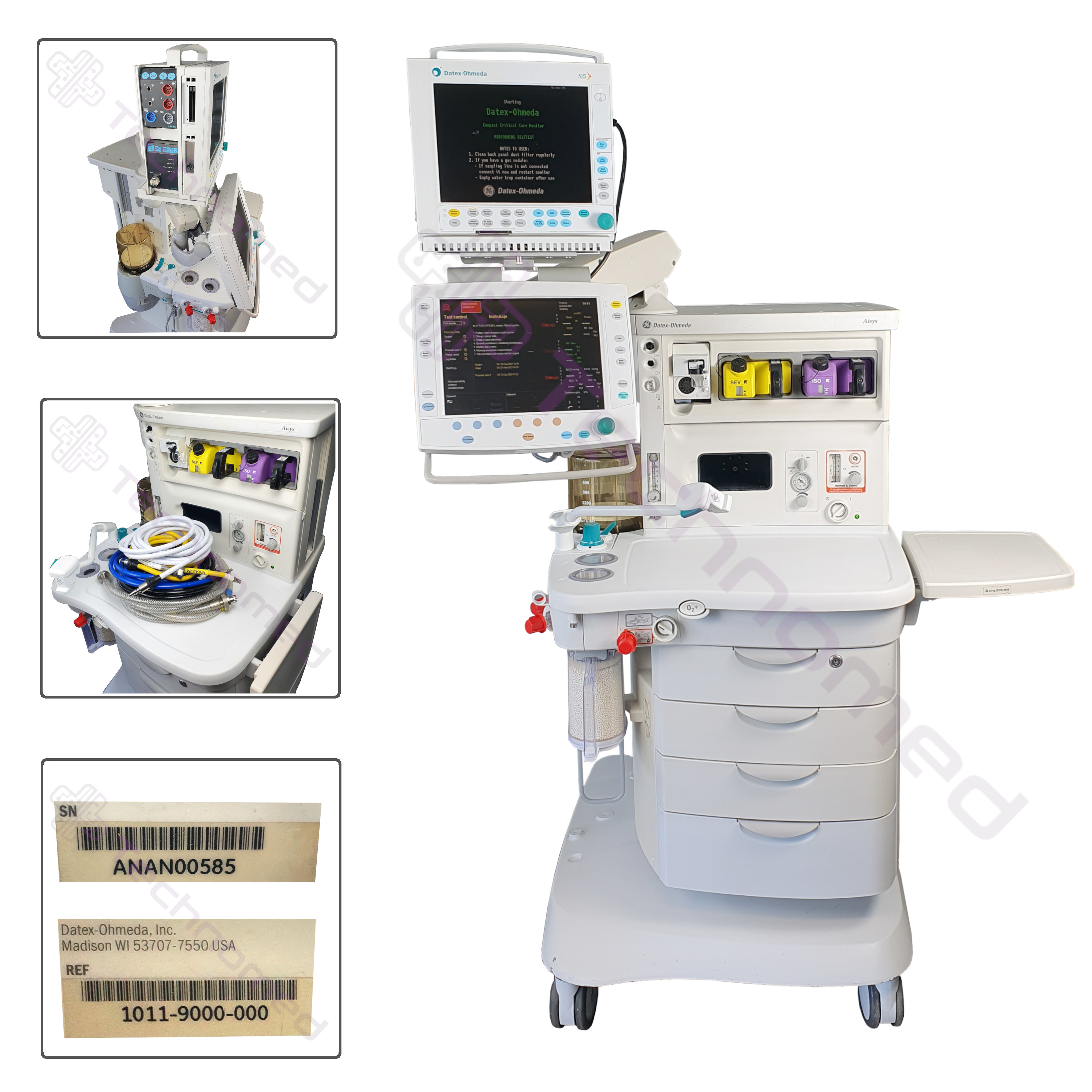 Aparaty do znieczulenia ogólnego używane GE Datex-Ohmeda AISYS - Technomed używane