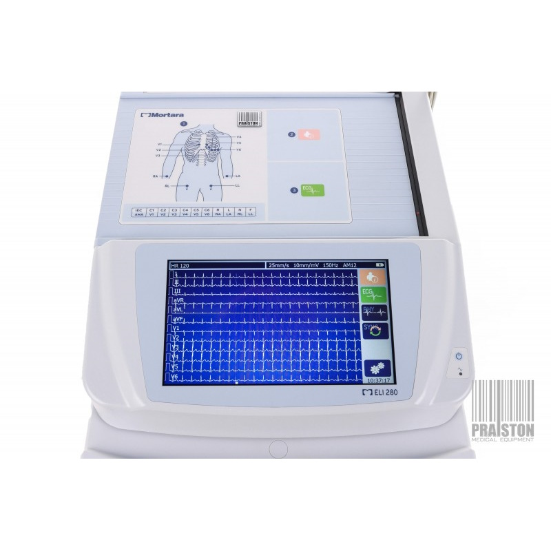 Aparaty EKG - Elektrokardiografy używane B/D Mortara Eli 280 - Praiston rekondycjonowany