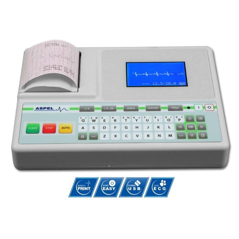 Aparaty EKG weterynaryjne ASPEL ECG MINT