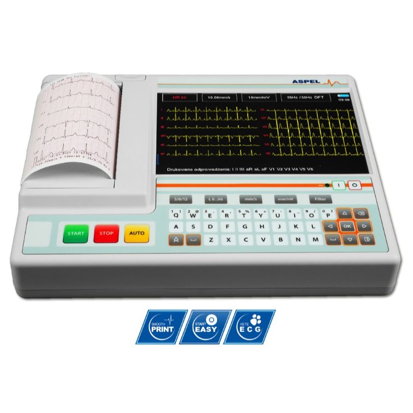 Aparaty EKG weterynaryjne ASPEL ECG ORANGE