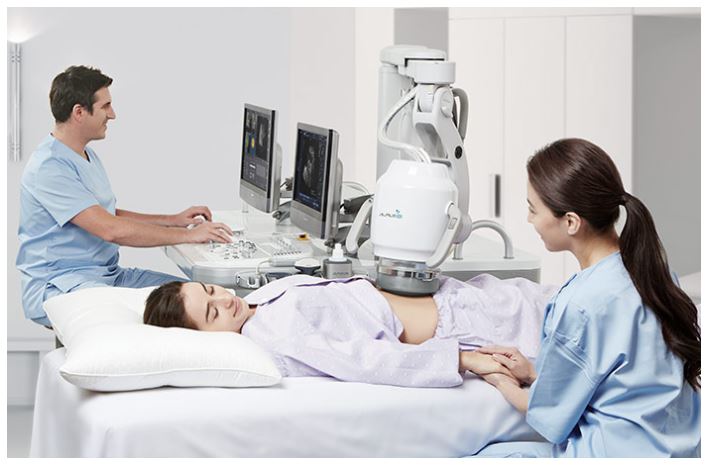 Aparaty ultradźwiękowe do leczenia mięśniaków macicy HIFU Alpinion Alpius 900