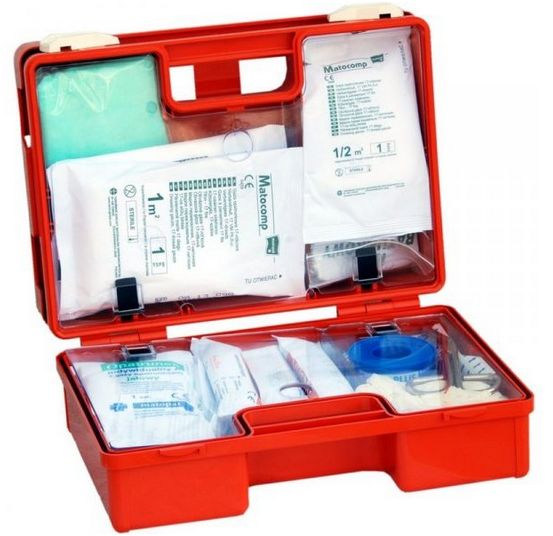 Apteczki do zakładów pracy Boxmet DIN 13164 w walizce [ABW 164]