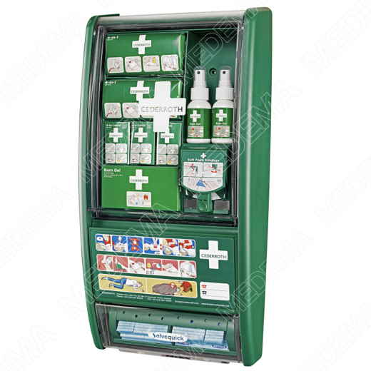 Apteczki do zakładów pracy Cederroth First Aid & Burn Station