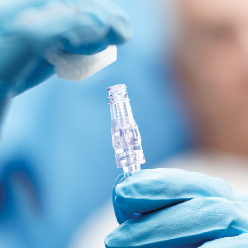 Bezigłowe zawory do infuzji, iniekcji i aspiracji ICU Medical MicroClave Clear