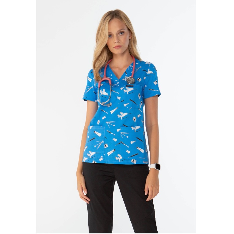 Bluzy, marynarki, żakiety medyczne Louis Lanier DENTISTRY BLUE