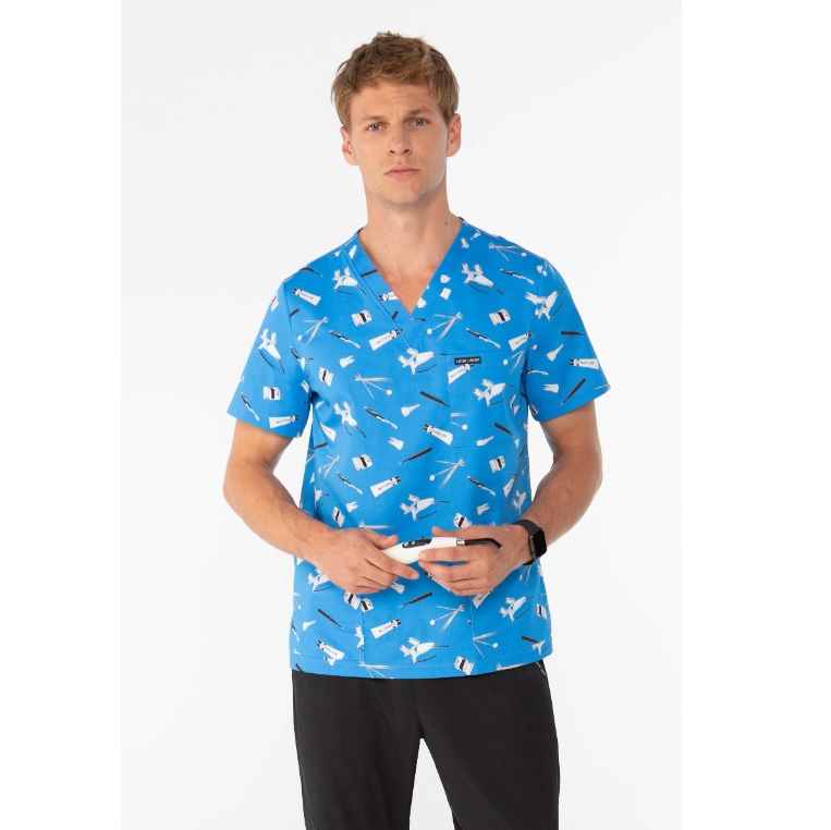 Bluzy, marynarki, żakiety medyczne Louis Lanier DENTISTRY BLUE