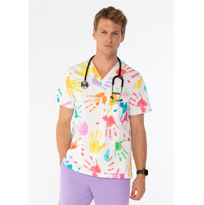 Bluzy, marynarki, żakiety medyczne Louis Lanier HAPPY HAND