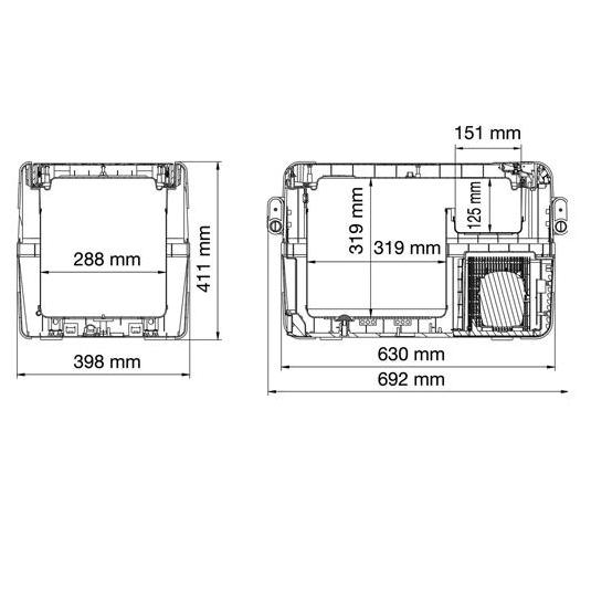 Boksy termostatyczne aktywne Waeco CFX35