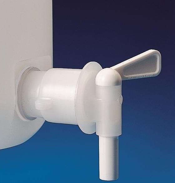 Butle, kanistry i butelki laboratoryjne Kartell HDPE z kranem