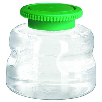Butle, kanistry i butelki laboratoryjne VWR PC/PS/PETG na media z zakrętkami