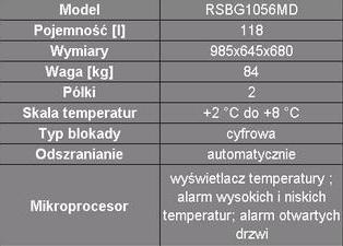 Chłodziarki do przechowywania krwi Labcold RDBT1068MD