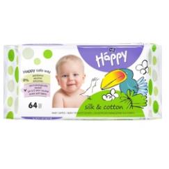Chusteczki nasączone dla niemowląt i dzieci TZMO Bella Baby Happy Jedwab i Bawełna