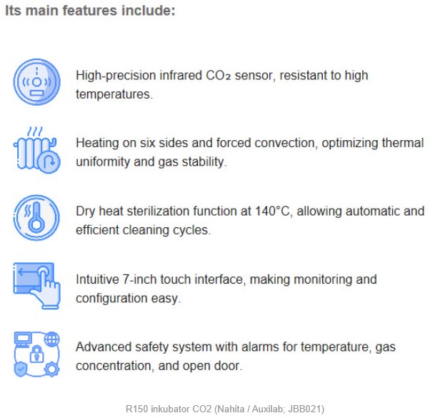 Cieplarki laboratoryjne (inkubatory) Nahita blue/Auxilab R50