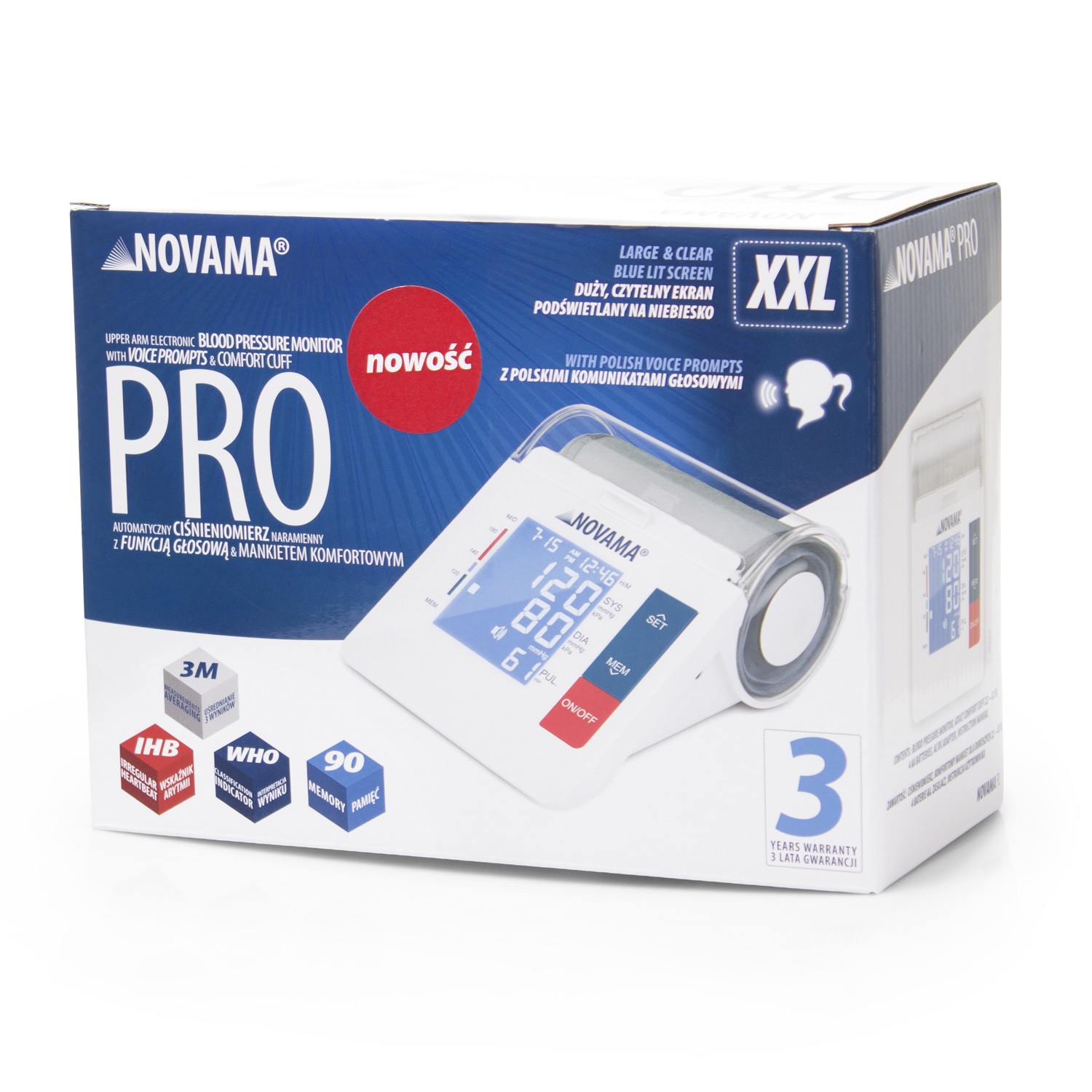 Ciśnieniomierze elektroniczne NOVAMA PRO