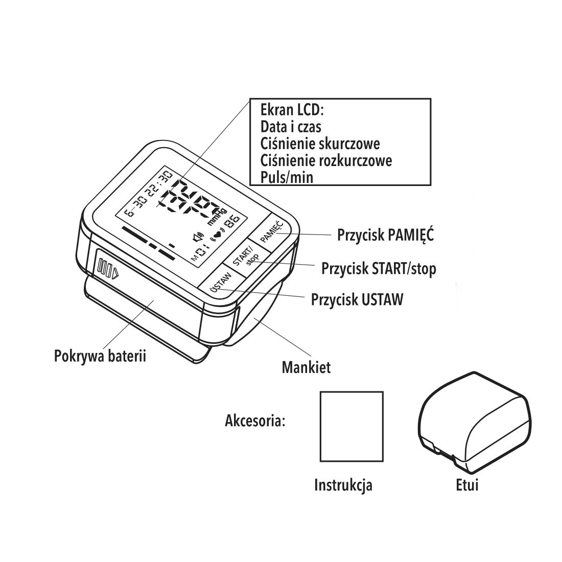 Ciśnieniomierze elektroniczne NOVAMA WHITE W