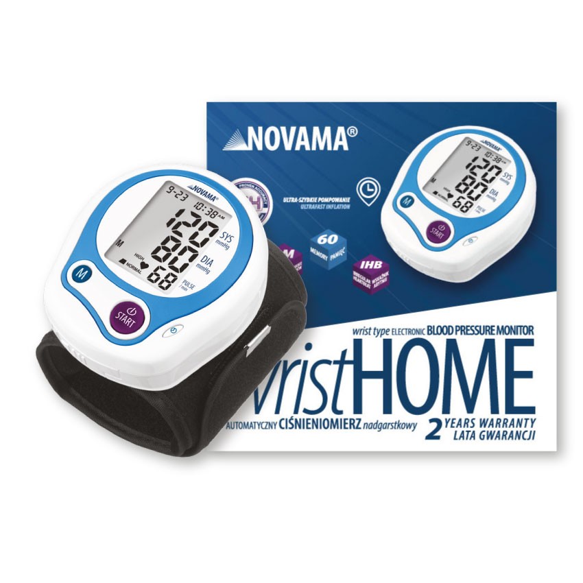 Ciśnieniomierze elektroniczne NOVAMA Wrist Home