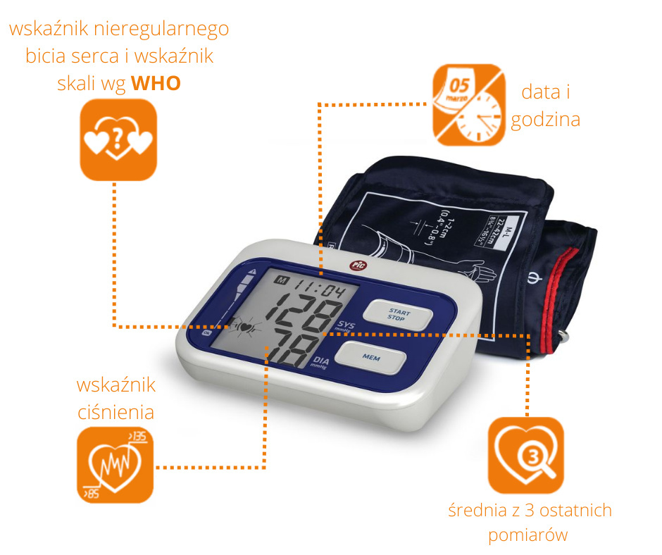 Ciśnieniomierze elektroniczne PIC Solution CARDIOSimple