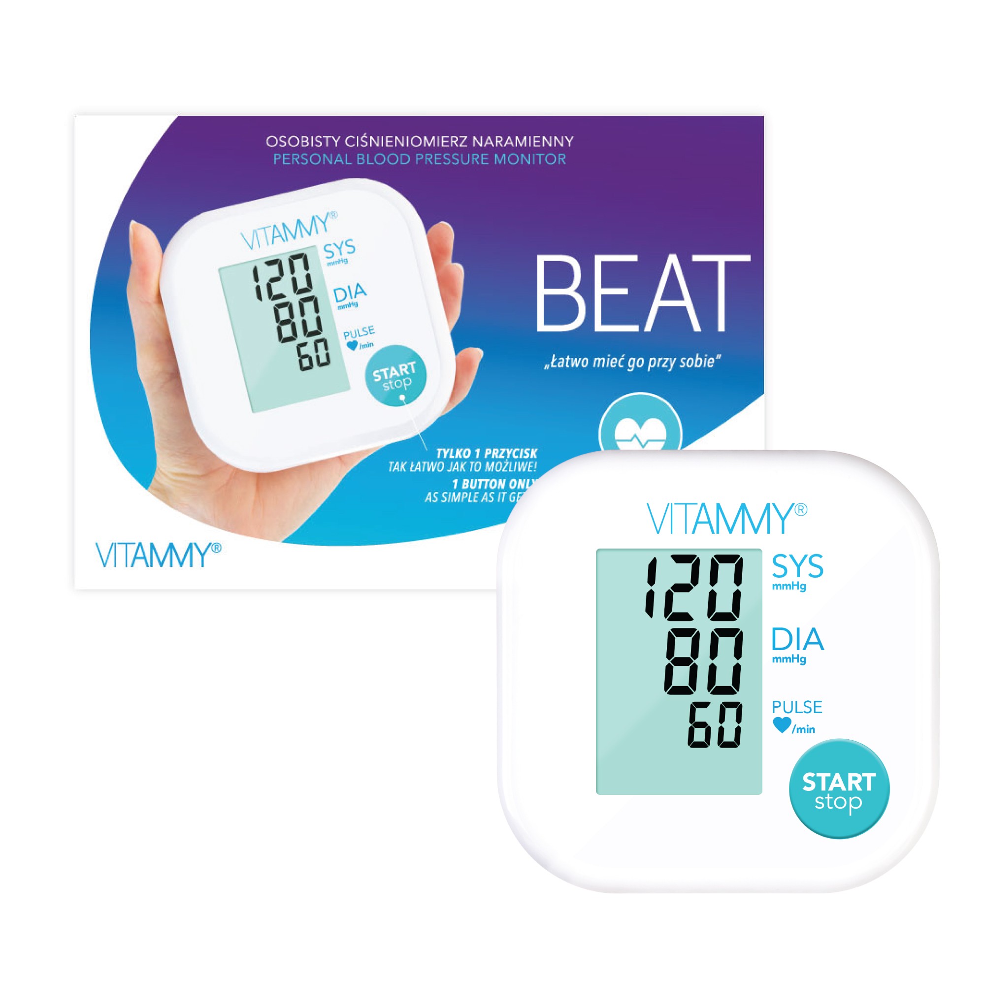 Ciśnieniomierze elektroniczne VITAMMY BEAT