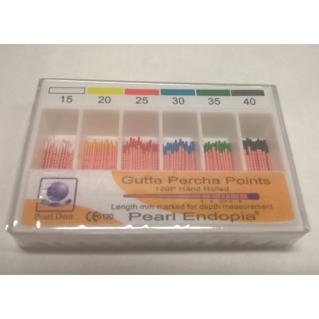 Ćwieki gutaperkowe Pearl Dent Ćwieki gutaperkowe kalibrowane