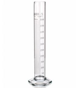 Cylindry miarowe szklane SIMAX wysoki klasa A niebieska skala