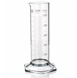 Cylindry miarowe szklane SIMAX wysoki klasa A niebieska skala