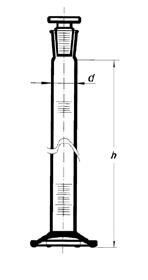 Cylindry miarowe szklane SIMAX z korkiem szklanym