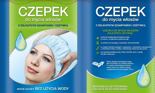 Czepki do mycia włosów pacjenta Tena SHAMPOO CAP