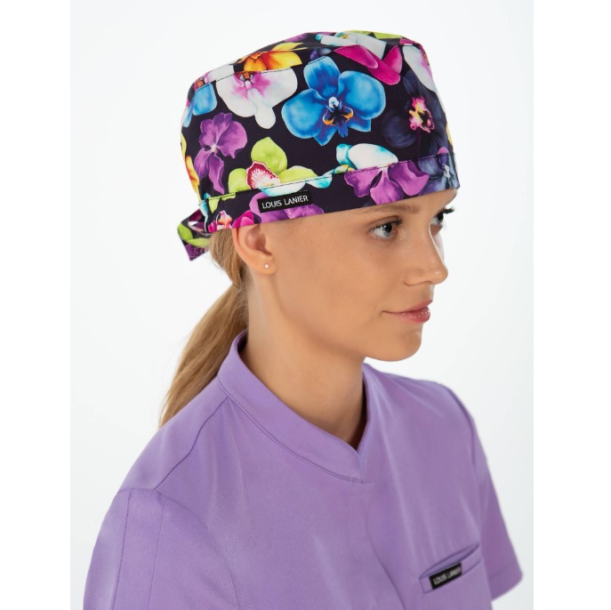 Czepki medyczne wielorazowe Louis Lanier Night Orchid