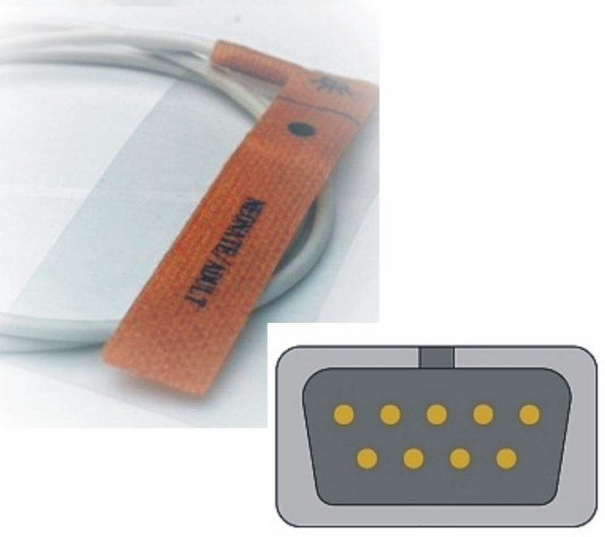 Czujniki SpO2 do kardiomonitorów Unimed Medical Supplies Inc NELLCOR U543-01