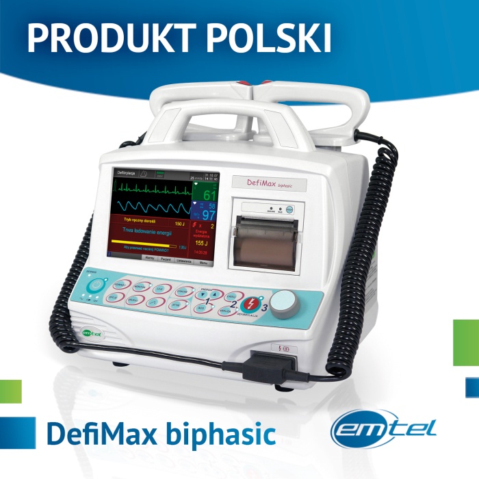 Defibrylatory kliniczne EMTEL DefiMax biphasic