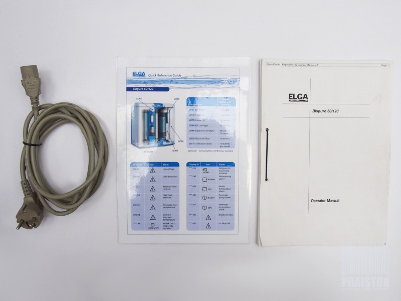 Demineralizatory używane ELGA BIOPURE 120 - Praiston rekondycjonowany