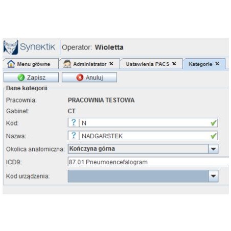 Diagnostyka obrazowa - oprogramowanie Synektik RIS