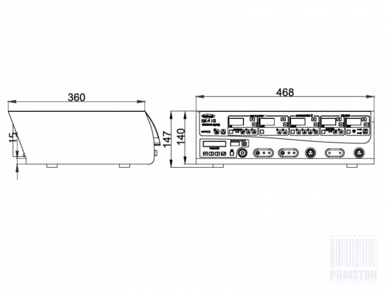 Diatermie chirurgiczne - Aparaty elektrochirurgiczne Uzumcu EK-410