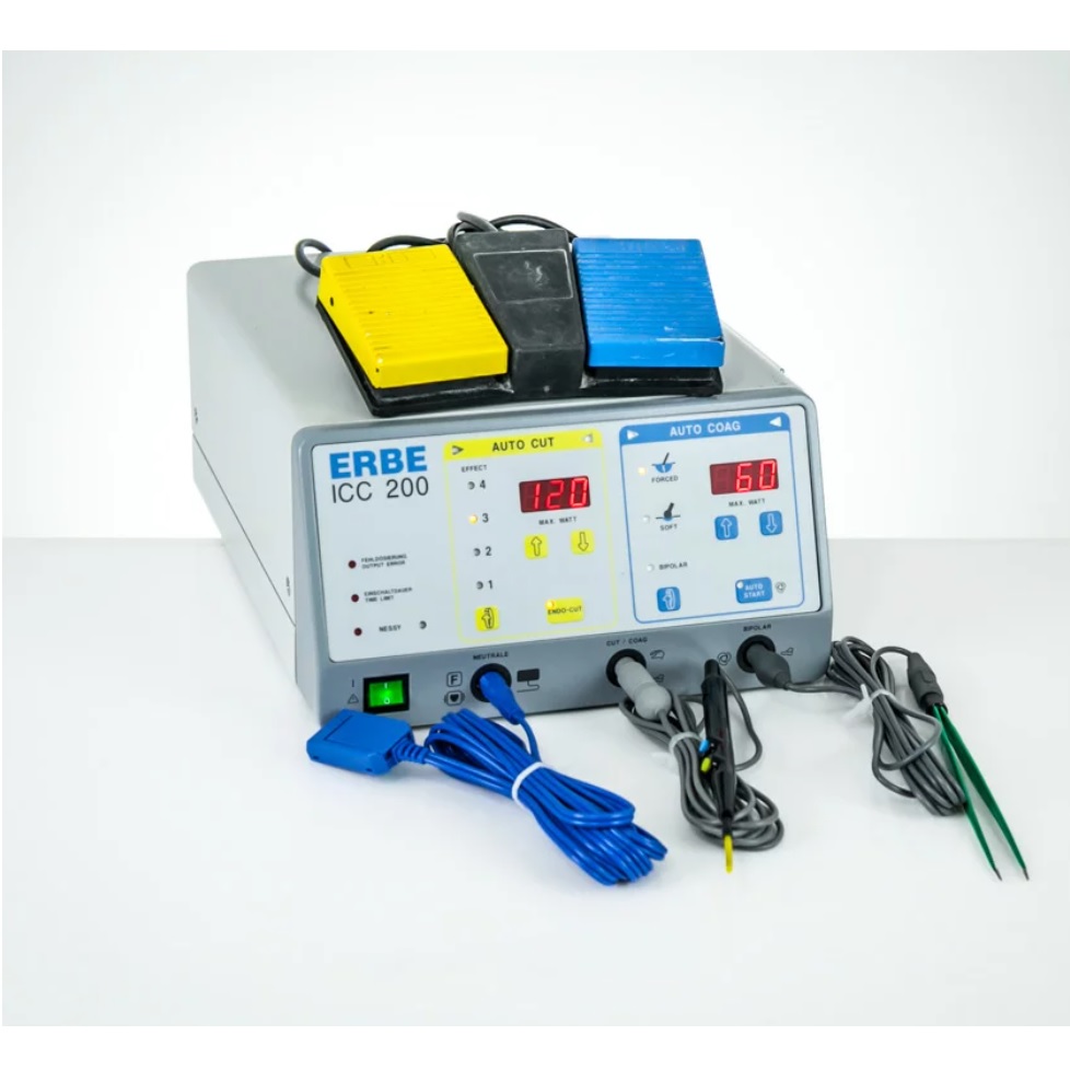Diatermie chirurgiczne - Aparaty elektrochirurgiczne używane B/D Erbe ICC 200 EA - Arestomed rekondycjonowany