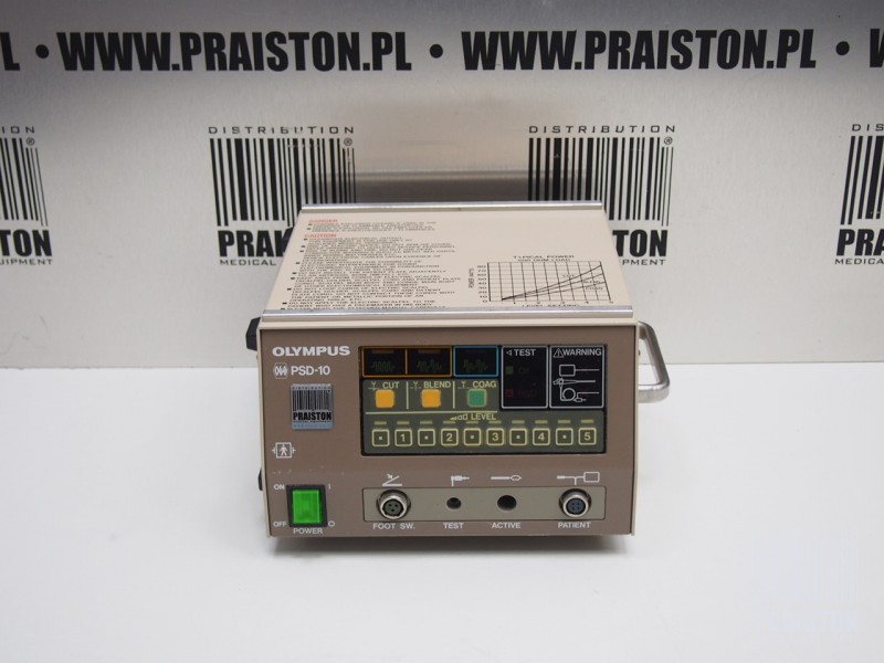 Diatermie chirurgiczne - Aparaty elektrochirurgiczne używane B/D Olympus PSD-10 - Praiston rekondycjonowany