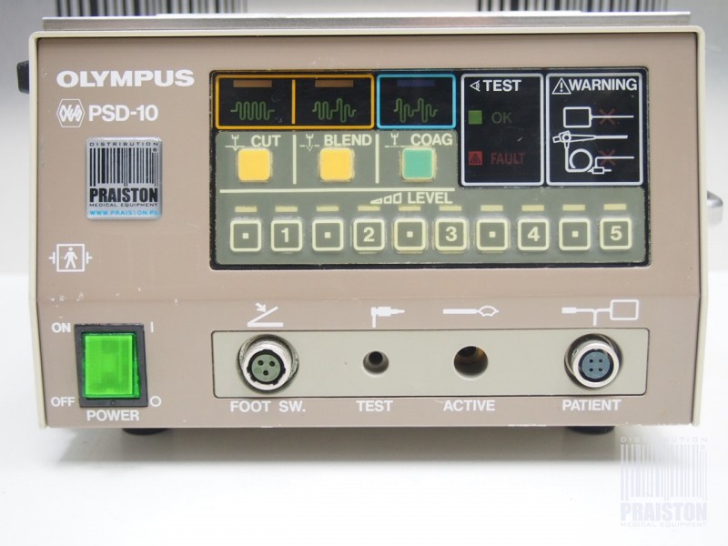 Diatermie chirurgiczne - Aparaty elektrochirurgiczne używane B/D Olympus PSD-10 - Praiston rekondycjonowany