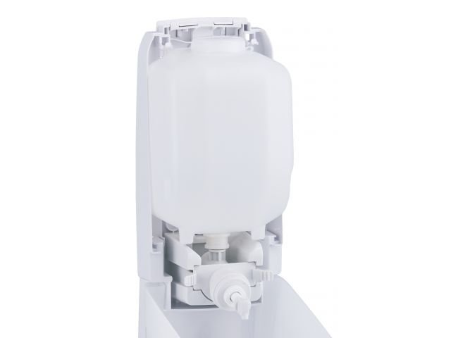 Dozowniki do mydła i płynów Merida z przyciskiem