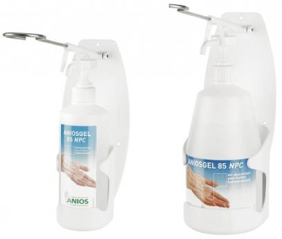 Dozowniki do środków dezynfekcyjnych Anios wieszak naścienny z ramieniem dozującym