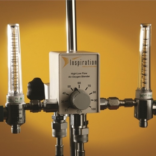 Dozowniki tlenu, powietrza i innych gazów medycznych Inspiration Healthcare mieszalnik